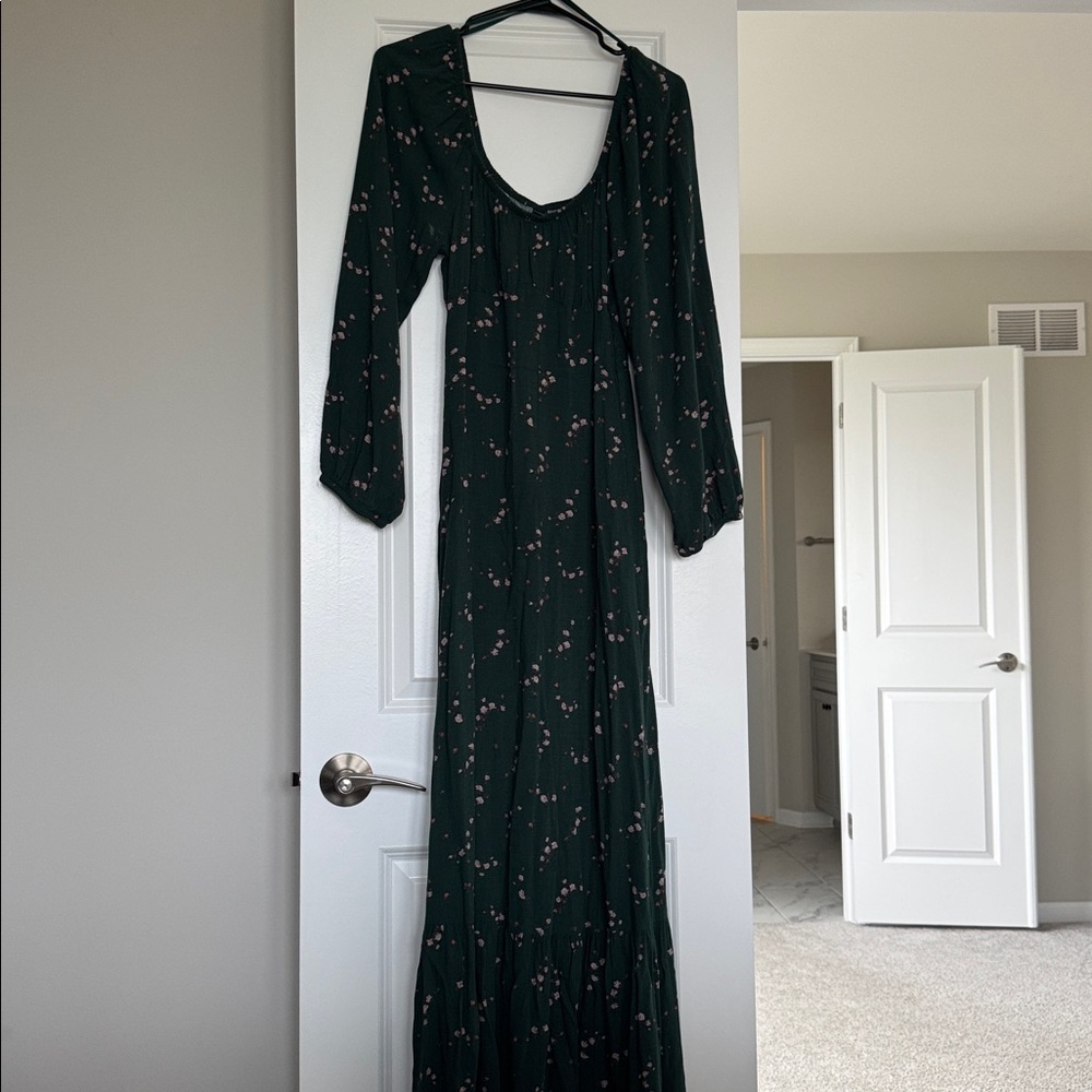 Wild Fable Green Floral Maxi Dress